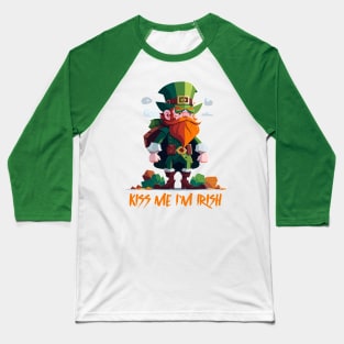 Kiss Me I'm Irish Baseball T-Shirt